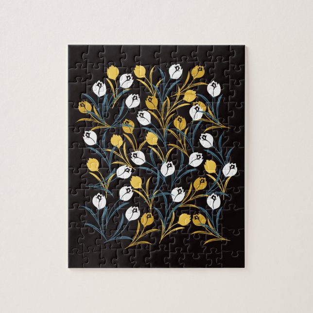 Puzzle Élégant motif floral de Tulipe (Vertical)