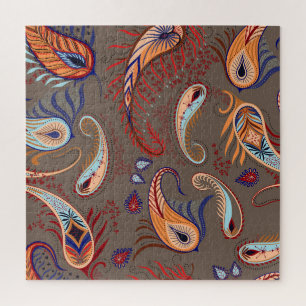 Puzzle Elegant Paisley Imprimer : Motif Vintage