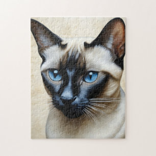 Puzzle Elegant Siamese Cat