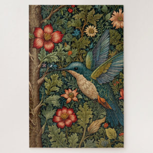 Puzzle Elégant vintage colibri art boho chic