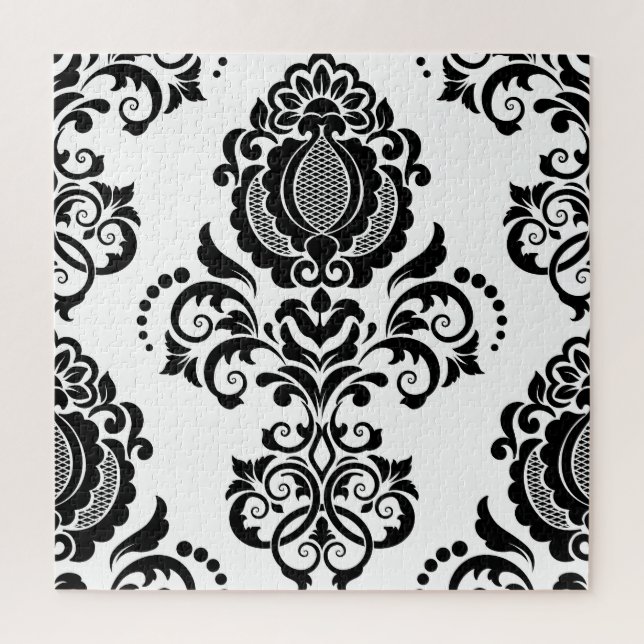 Puzzle Elégant Vintage Damask Texture sans joint (Vertical)
