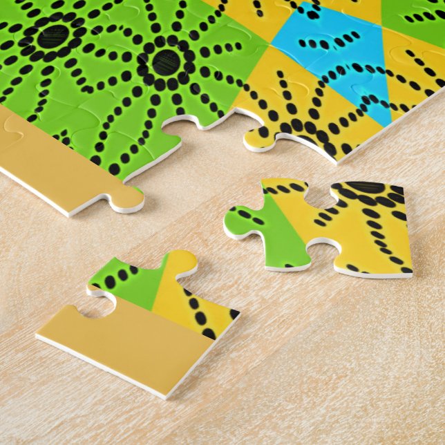 Puzzle Elégante impression vectorielle africaine Spider M (Côté)