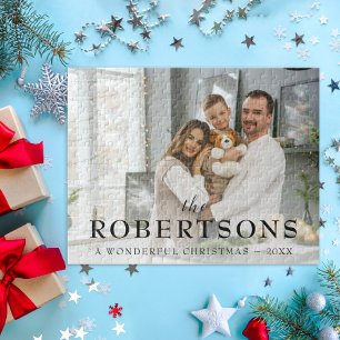 Puzzle Élégante photo de Noël minimaliste moderne