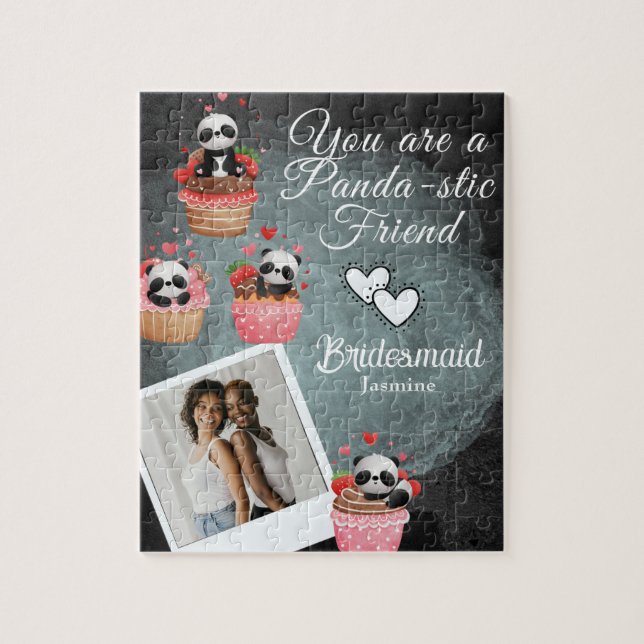 Puzzle Élégante proposition de femme de chambre noire et  (Vertical)