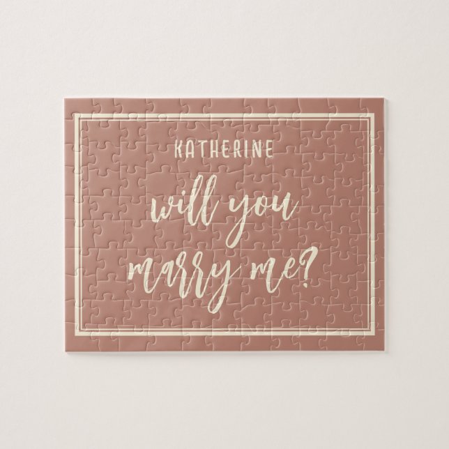 Puzzle Elégante Proposition De Mariage Vous Me Marierez (Horizontal)