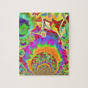 Puzzle Élégants tournesols rétro boho bohèmes 