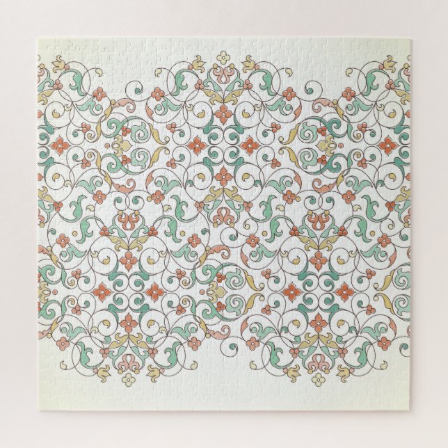 Puzzle Élément de frontière orné oriental. (Vertical)