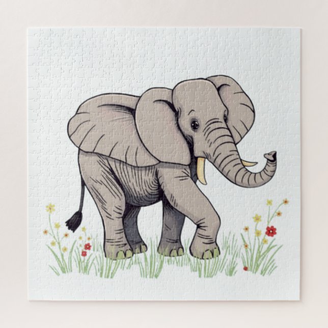 Puzzle Eléphant (Vertical)