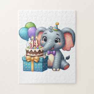 Puzzle Éléphant 14e anniversaire
