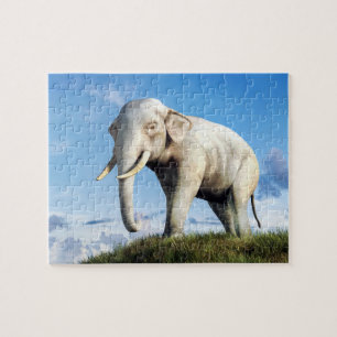 Puzzle Eléphant blanc