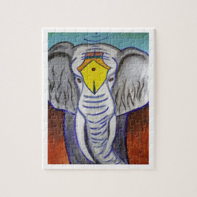 Puzzle Eléphant blanc (Vertical)