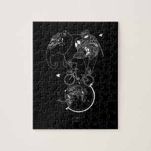 Puzzle Eléphant en tournée