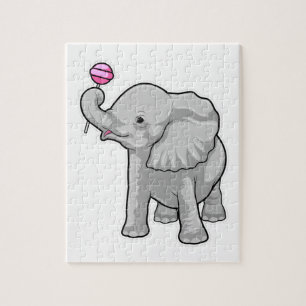 Puzzle Eléphant Lollipop