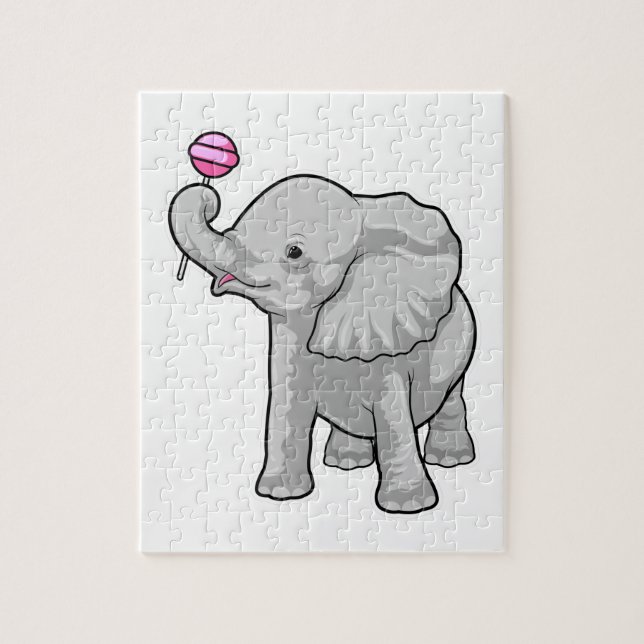 Puzzle Eléphant Lollipop (Vertical)