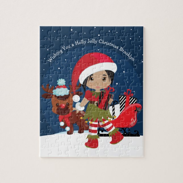 Puzzle Elfe fille multiculturelle (Vertical)