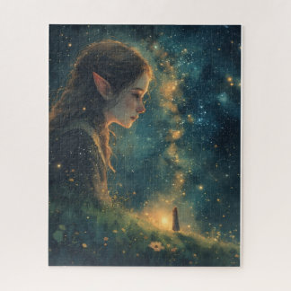 Puzzle Elfe Irlande Ancienne Sous le Ciel Nocturne