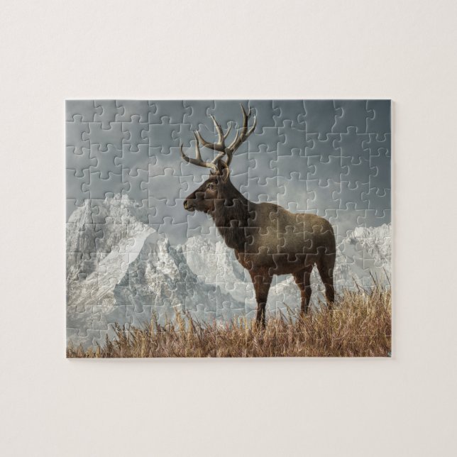 Puzzle Elk (Horizontal)