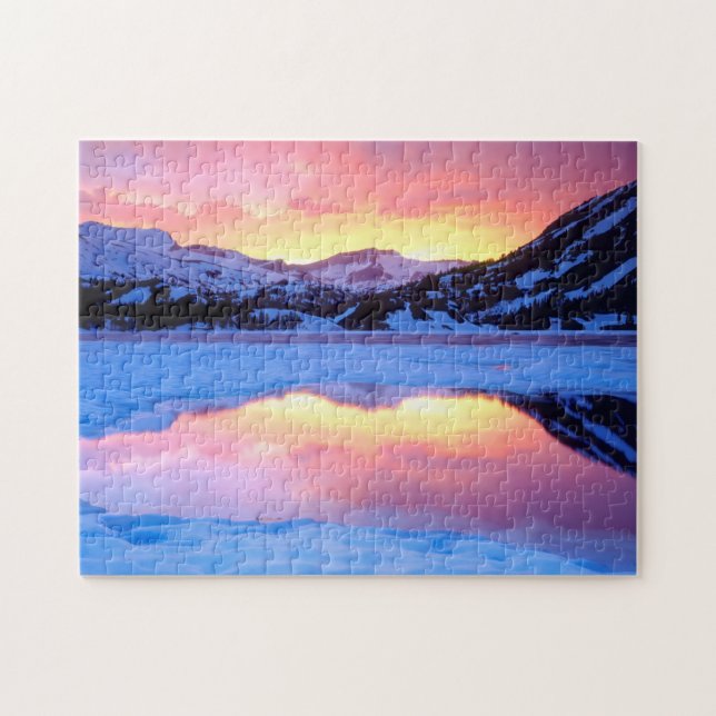 Puzzle Ellery Lake au coucher du soleil (Horizontal)