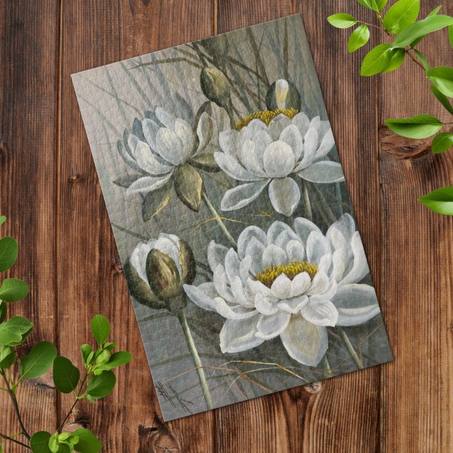 Puzzle Ellis Rowan Eau Blanche Lys Fleurs Vintages (Créateur téléchargé)