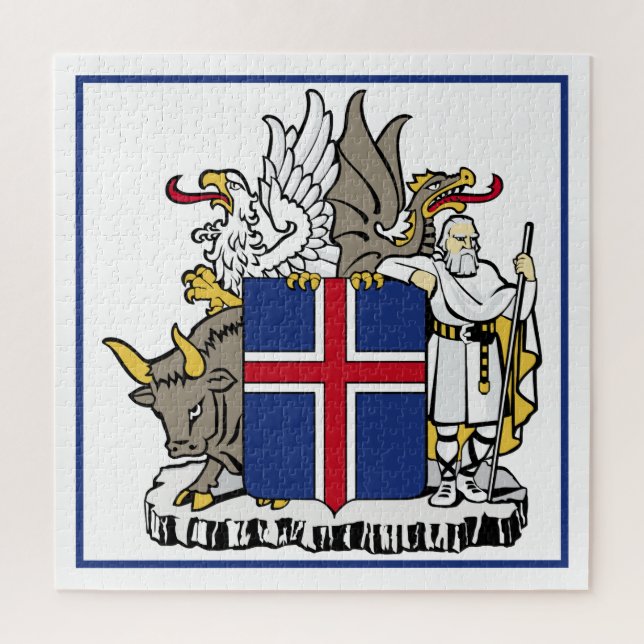 Puzzle emblème de l'islande (Vertical)