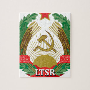 Puzzle Emblème du SSR lithuanien - Lietuvos TSR Herbas