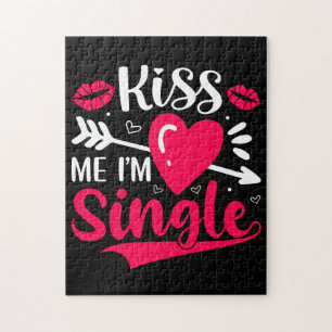 Puzzle Embrasse Moi Je Suis Seule Mignonne Saint-Valentin