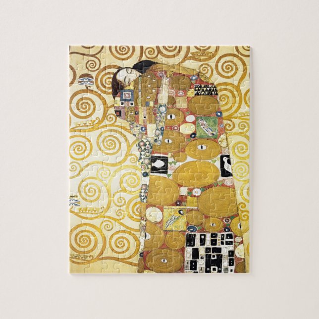 Puzzle Embrasser par Gustav Klimt Peinture Motif (Vertical)