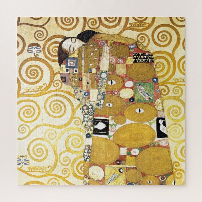 Puzzle Embrasser par Gustav Klimt Peinture Motif (Vertical)