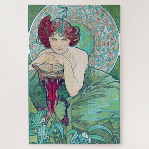 Puzzle Emerald (Four Jewels), Alphonse Mucha