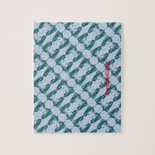 Puzzle Émetteur Matuka vert, attache à la mouche, art de 