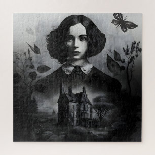 Puzzle Emily Bronte, Écrivaine gothique victorienne de Ja