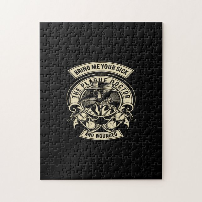 Puzzle emmène-moi tes malades, docteur de la peste et ble (Vertical)