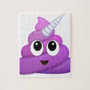 Puzzle Emoji mignon de dunette de licorne