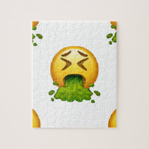 Puzzle emoji puking