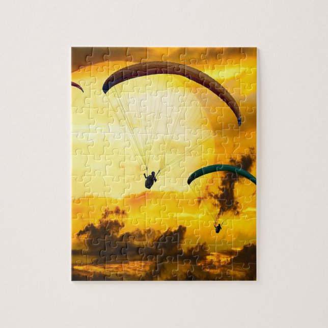 Puzzle Émotions Aventure Vol Parachute Parachute Parapent (Vertical)