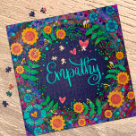 Puzzle Empathy Enseignant École personnalisée<br><div class="desc">Demande spéciale avec les noms des élèves et des enseignants ajoutés à leur mot-clé de l’année. Un puzzle fantaisiste et joli à fleurs Empathy parfait pour la salle de classe. Je crée des pièces personnalisées et personnalisées pour mes abonnés Facebook et Instagram Inspirivity (où je crée de l'art quotidien inspirant)....</div>