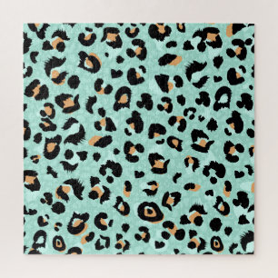 Puzzle Empreinte de léopard, motif animal