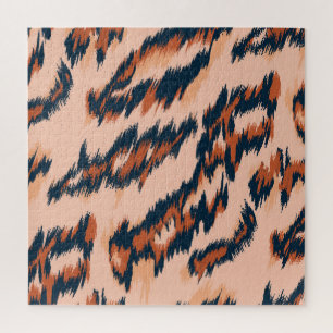 Puzzle Empreinte de léopard : Textile Design sans joint.