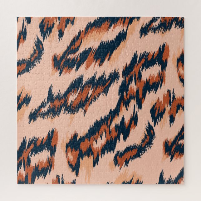 Puzzle Empreinte de léopard : Textile Design sans joint. (Vertical)