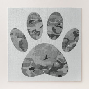 Puzzle Empreinte de patte Camo Puppy