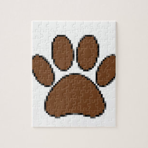 Puzzle Empreinte de patte Pixel Dog