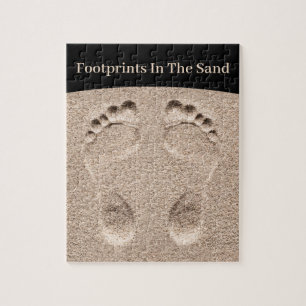 Puzzle Empreintes Dans Le Chrétien Du Sable