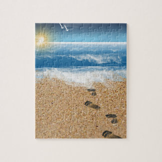 Puzzle Empreintes de pas dans le sable