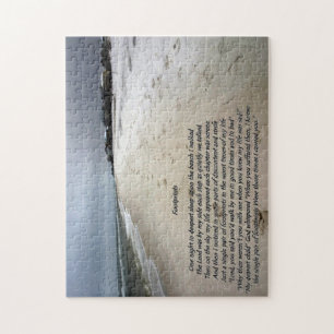 Puzzle Empreintes de pas sur le sable créé dans un puzz