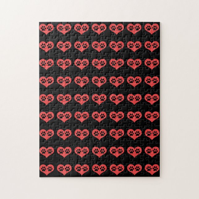 Puzzle Empreintes de pattes dans mon coeur par Shirley Ta (Vertical)