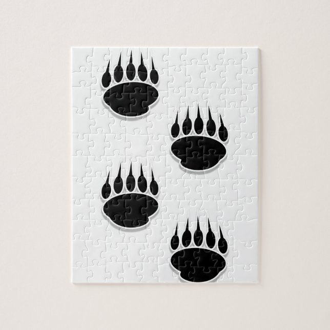 Puzzle Empreintes de pattes de l'ours noir (Vertical)