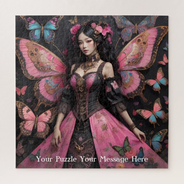 Puzzle Empress rose du monde papillon (Vertical)