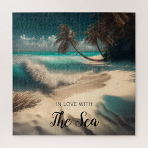 Puzzle En amour avec la mer   Art tropical
