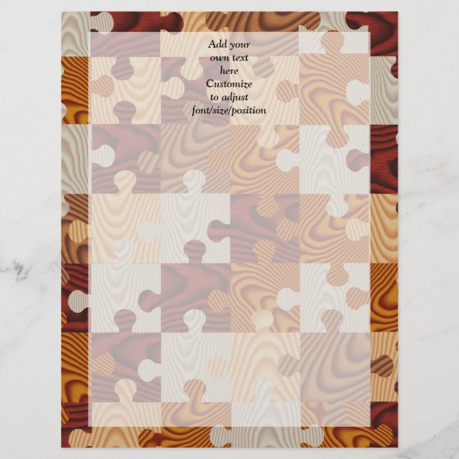 Puzzle en bois (Devant)