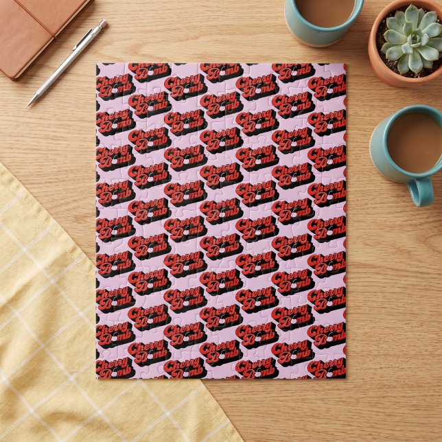 Puzzle en bois Cherry Bomb (Créateur téléchargé)